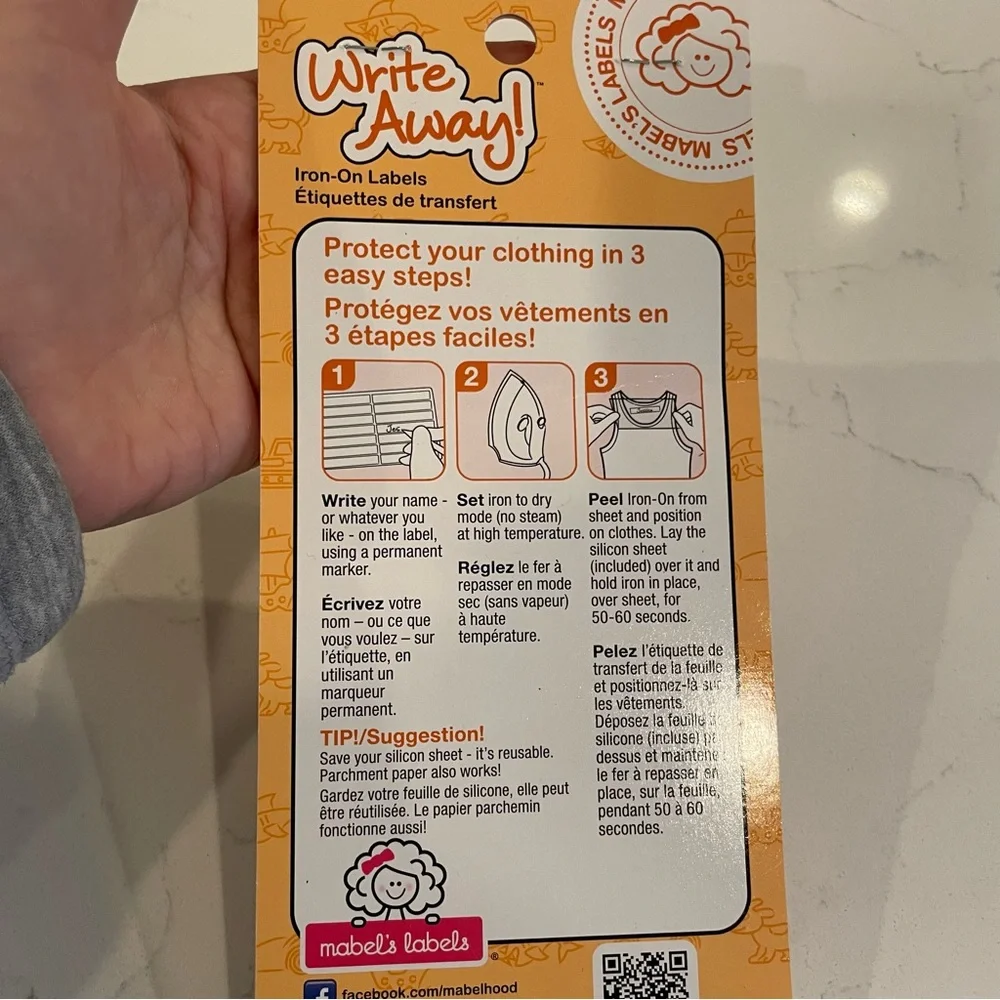 Mabel’s Labels Write Away! Iron-On Labels